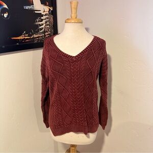 Natural reflections red sweater